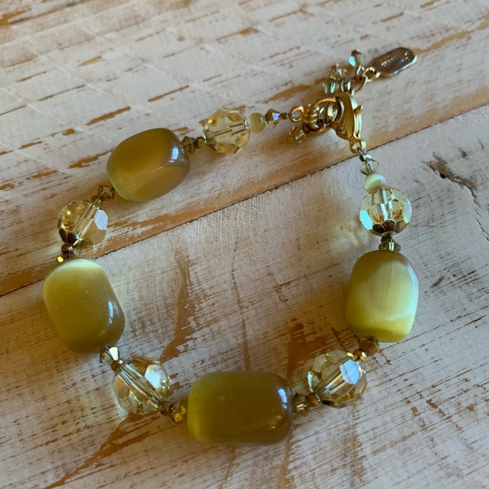 Dabby Reid Semiprecious Stone Bracelet l Greenish Gold - Picture 2 of 5